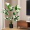 2-Pack Artificial Monstera Deliciosa Tree 4 FT Faux Tropical Decorative Plant